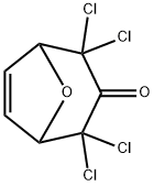 8-Oxabicyclo[3.2.1]oct-6-en-3-one, 2,2,4,4-tetrachloro- Struktur