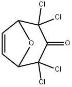 8-Oxabicyclo[3.2.1]oct-6-en-3-one, 2,2,4,4-tetrachloro- 结构式