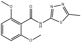 Benzamide, 2,6-dimethoxy-N-(5-methyl-1,3,4-thiadiazol-2-yl)- Structure