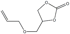 4-アリルオキシメチル-1,3-ジオキソラン-2-オン 化学構造式