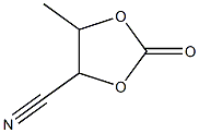 1,3-Dioxolane-4-carbonitrile, 5-methyl-2-oxo- Structure