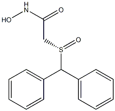 Acetamide, 2-[(S)-(diphenylmethyl)sulfinyl]-N-hydroxy- Structure