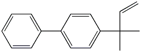 1,1'-Biphenyl, 4-(1,1-dimethyl-2-propenyl)- Struktur