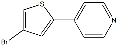 Pyridine, 4-(4-bromo-2-thienyl)- Struktur