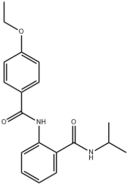 2-[(4-ethoxybenzoyl)amino]-N-propan-2-ylbenzamide 化学構造式