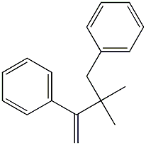 Benzene, 1,1'-(2,2-dimethyl-1-methylene-1,3-propanediyl)bis- 化学構造式
