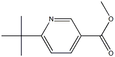 3-Pyridinecarboxylic acid, 6-(1,1-dimethylethyl)-, methyl ester Struktur