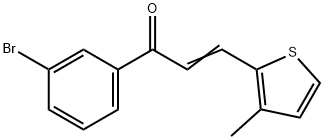 (2E)-1-(3-bromophenyl)-3-(3-methylthiophen-2-yl)prop-2-en-1-one|(2E)-1-(3-bromophenyl)-3-(3-methylthiophen-2-yl)prop-2-en-1-one