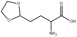 2-amino-4-(1,3-dioxolan-2-yl)butanoic acid,83240-68-0,结构式