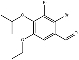 2,3-二溴-5-乙氧基-4-异丙氧基苯甲醛, 832674-18-7, 结构式