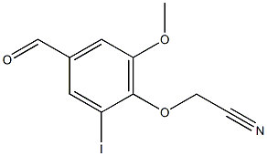 2-(4-formyl-2-iodo-6-methoxyphenoxy)acetonitrile Structure