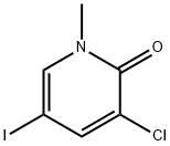 2(1H)-Pyridinone, 3-chloro-5-iodo-1-methyl- Structure