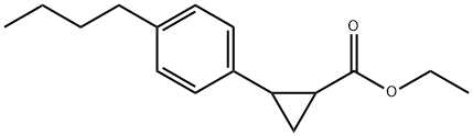 ethyl 2-(4-butylphenyl)cyclopropanecarboxylate Structure