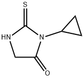 3-cyclopropyl-2-thioxoimidazolidin-4-one Structure