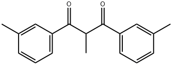 2-methyl-1,3-bis(3-methylphenyl)propane-1,3-dione Struktur