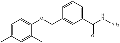 3-[(2,4-dimethylphenoxy)methyl]benzohydrazide Struktur