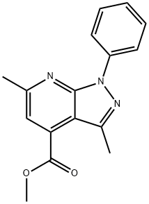 methyl 3,6-dimethyl-1-phenyl-1H-pyrazolo[3,4-b]pyridine-4-carboxylate|3,6-二甲基-1-苯基-1H-吡唑并[3,4-B]吡啶-4-羧酸甲酯