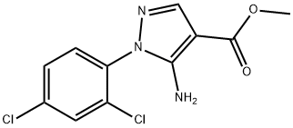 methyl 5-amino-1-(2,4-dichlorophenyl)-1H-pyrazole-4-carboxylate,83279-65-6,结构式