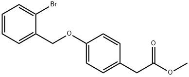 METHYL 2-(4-((2-BROMOBENZYL)OXY)PHENYL)ACETATE Struktur