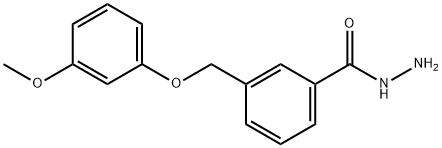 3-((3-甲氧基苯氧基)甲基)苯甲酰肼, 834913-38-1, 结构式