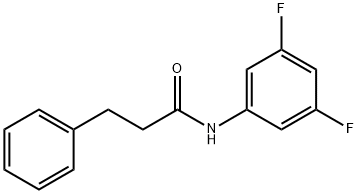 N-(3,5-difluorophenyl)-3-phenylpropanamide Structure