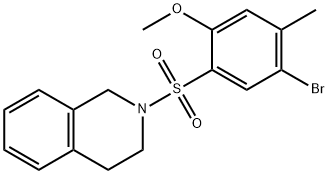 838889-41-1 2-(5-bromo-2-methoxy-4-methylphenyl)sulfonyl-3,4-dihydro-1H-isoquinoline