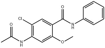 4-(acetylamino)-5-chloro-2-methoxy-N-phenylbenzamide 结构式