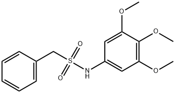 1-phenyl-N-(3,4,5-trimethoxyphenyl)methanesulfonamide Structure