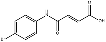 (E)-4-(4-bromoanilino)-4-oxobut-2-enoic acid 化学構造式