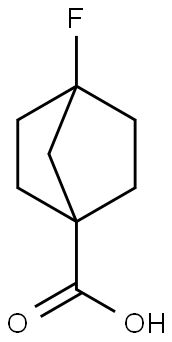 4-FLUOROBICYCLO[2.2.1]HEPTANE-1-CARBOXYLIC ACID 化学構造式