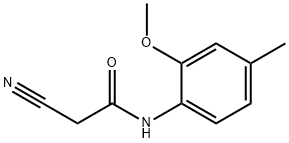 2-CYANO-N-(2-METHOXY-4-METHYLPHENYL)ACETAMIDE 化学構造式