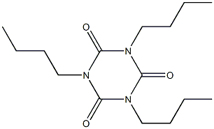 1,3,5-Triazine-2,4,6(1H,3H,5H)-trione, 1,3,5-tributyl- Structure