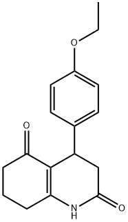 4-(4-ethoxyphenyl)-1,3,4,6,7,8-hexahydroquinoline-2,5-dione Struktur