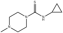 N-cyclopropyl-4-methylpiperazine-1-carbothioamide,847472-72-4,结构式