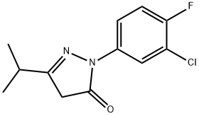 1-(3-chloro-4-fluorophenyl)-3-isopropyl-1H-pyrazol-5(4H)-one Structure
