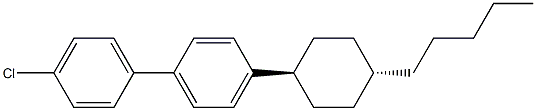 4-Chloro-4'-(trans-4-pentylcyclohexyl)-1,1'-biphenyl Struktur