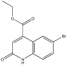 Ethyl 6-bromo-2-oxo-1,2-dihydroquinoline-4-carboxylate Struktur