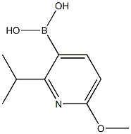 (2-isopropyl-6-methoxypyridin-3-yl)boronic acid 结构式