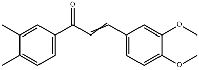 (2E)-3-(3,4-dimethoxyphenyl)-1-(3,4-dimethylphenyl)prop-2-en-1-one Structure