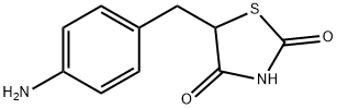 5-(4-amino-benzyl)-thiazolidin-2,4-dione 化学構造式
