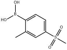 (4-Methanesulfonyl-2-methylphenyl)boronic acid Struktur