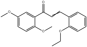 (2E)-1-(2,5-dimethoxyphenyl)-3-(2-ethoxyphenyl)prop-2-en-1-one Struktur