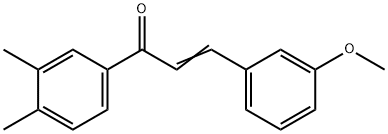 (2E)-1-(3,4-dimethylphenyl)-3-(3-methoxyphenyl)prop-2-en-1-one Structure