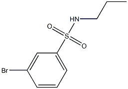 3-Bromo-N-n-propylbenzenesulfonamide, 97%, 851172-93-5, 结构式