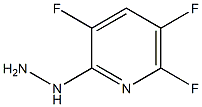 (3,5,6-trifluoropyridin-2-yl)hydrazine 化学構造式