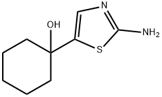 cyclohexanol, 1-(2-amino-5-thiazolyl)- Struktur