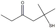 5-MERCAPTO-5-METHYL-3-HEXANONE 化学構造式