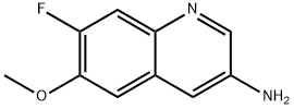 7-FLUORO-6-METHOXYQUINOLIN-3-AMINE,851973-13-2,结构式