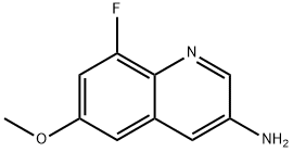 8-FLUORO-6-METHOXYQUINOLIN-3-AMINE Struktur