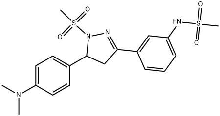 852141-62-9 N-(3-(5-(4-(dimethylamino)phenyl)-1-(methylsulfonyl)-4,5-dihydro-1H-pyrazol-3-yl)phenyl)methanesulfonamide